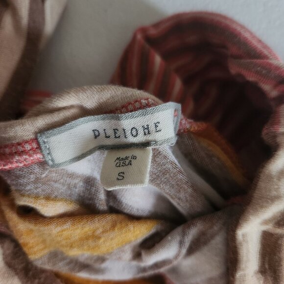 Pleione Skirt Womens Small Multicolor Patchwork Striped Boho Maxi - Picture 7 of 9